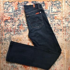 Seven Kimmie Straight Leg Dark Blue Jeans